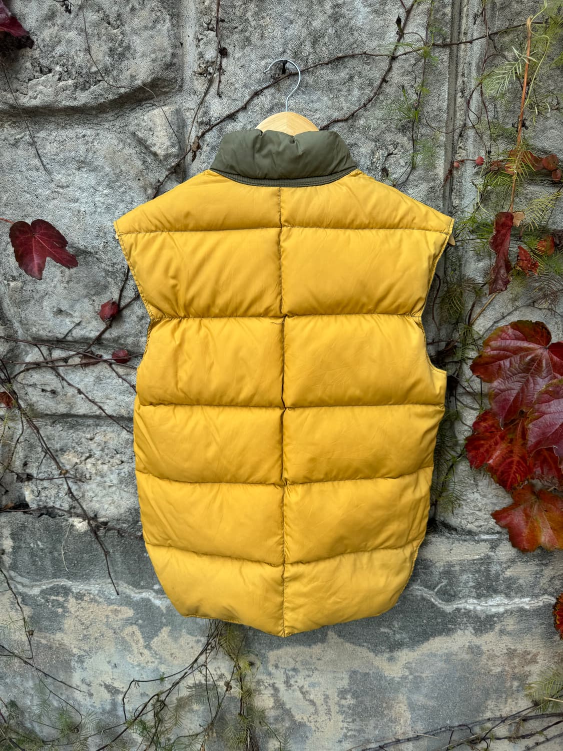 60s~70s comfy 빈티지 리버시블 양면 패딩 베스트 조끼 상품이미지4