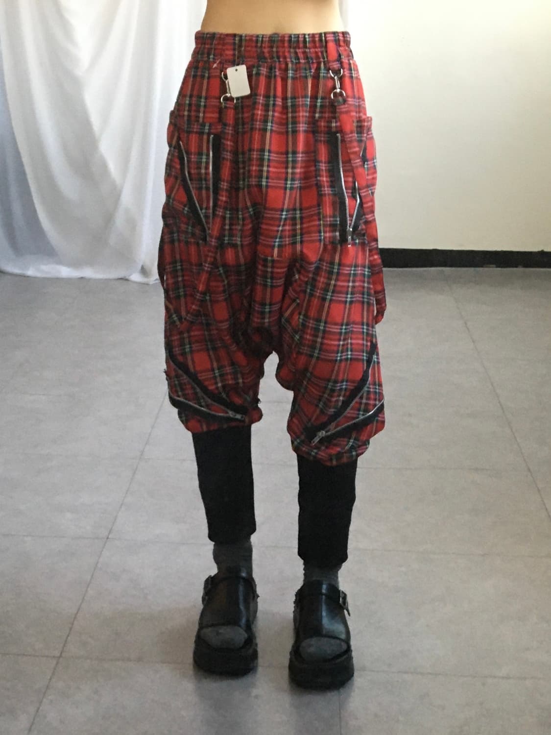 Check pattern sarouelpants 상품이미지8