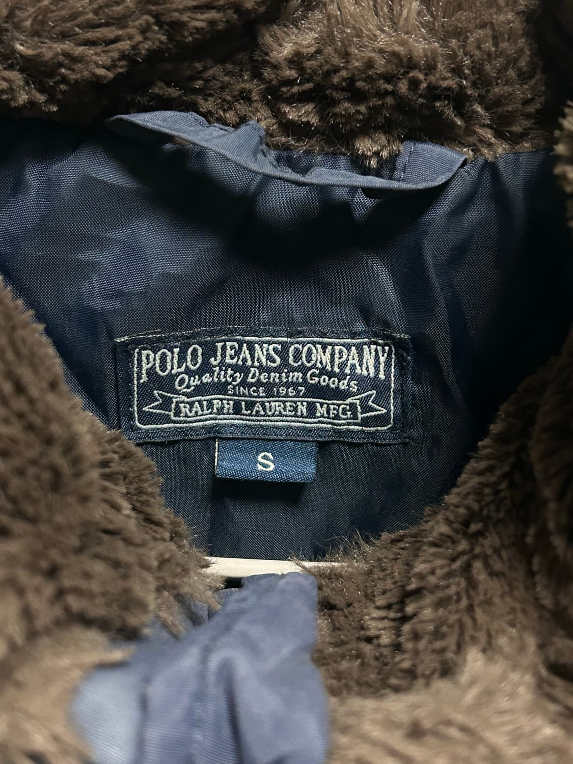 폴로 여성 퀼팅 패딩 S 네이비 상품이미지3