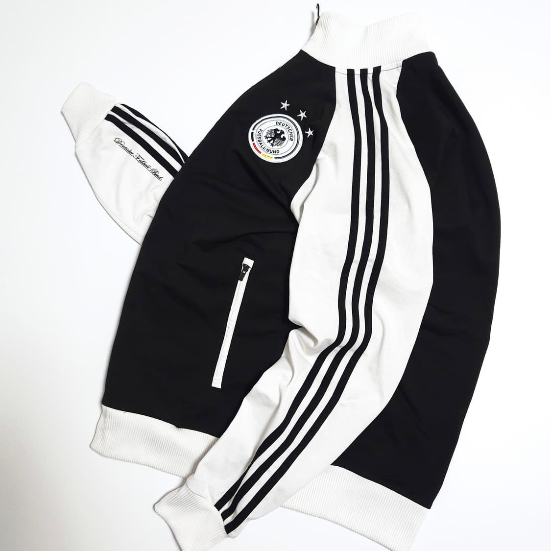 아디다스 대장급 13 독일 국대 트랙탑 져지 자켓 흰검 상품이미지4