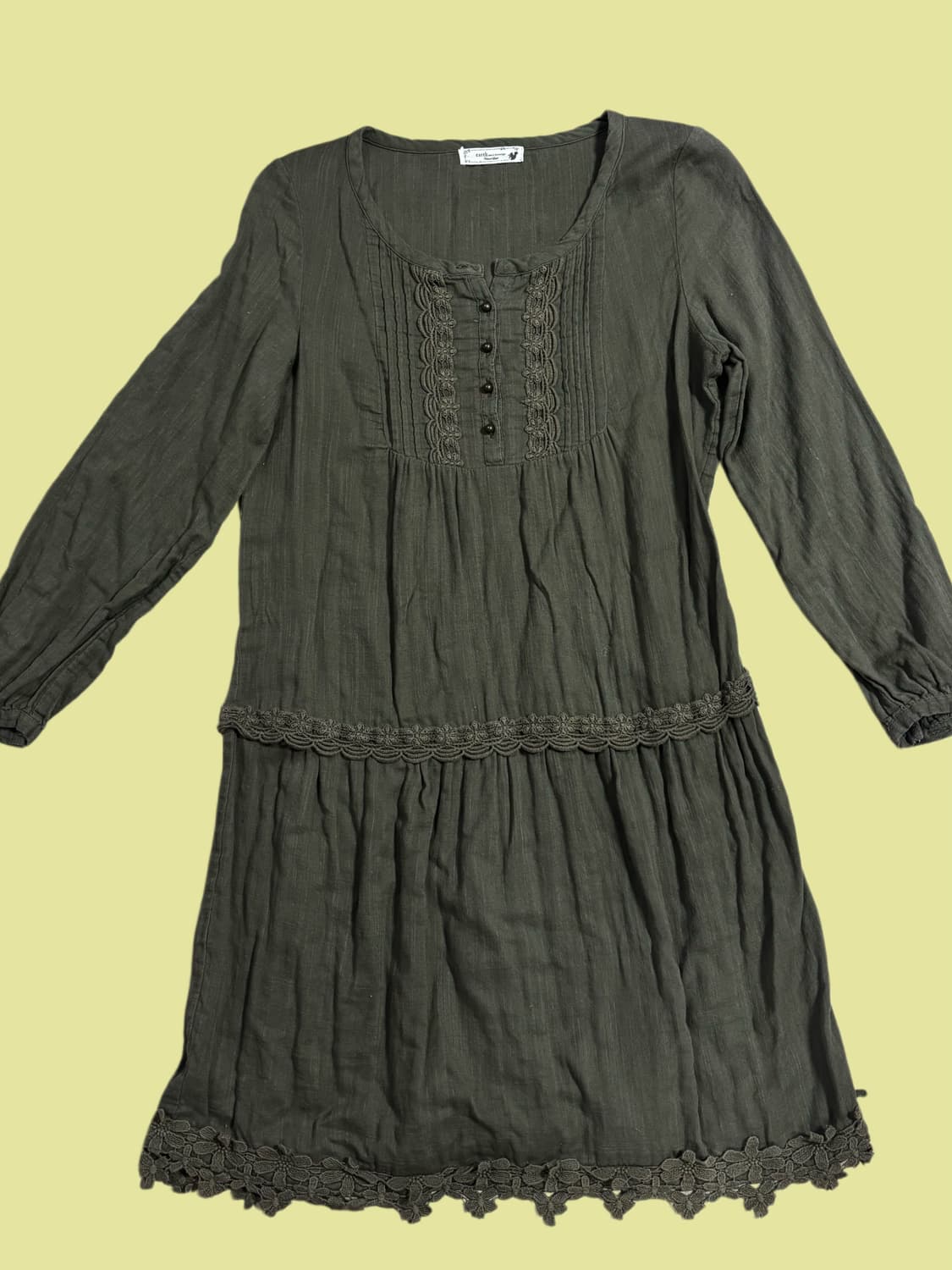 빈티지 earth music & ecology 레이스 롱 원피스 상품이미지1