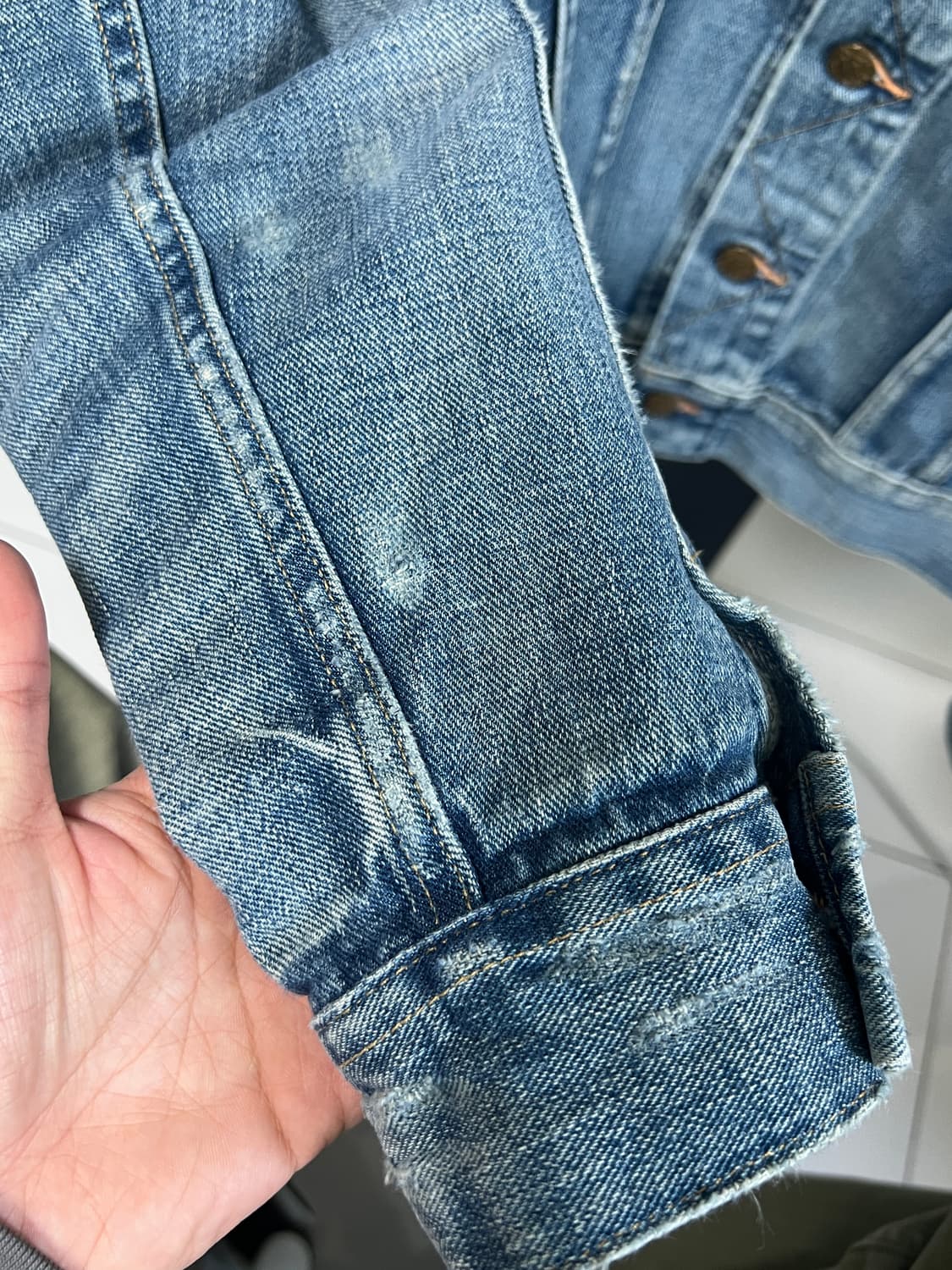 택포35) RRL 더블알엘 Lot.271 리랜드 트러커 데님자켓 S 상품이미지5