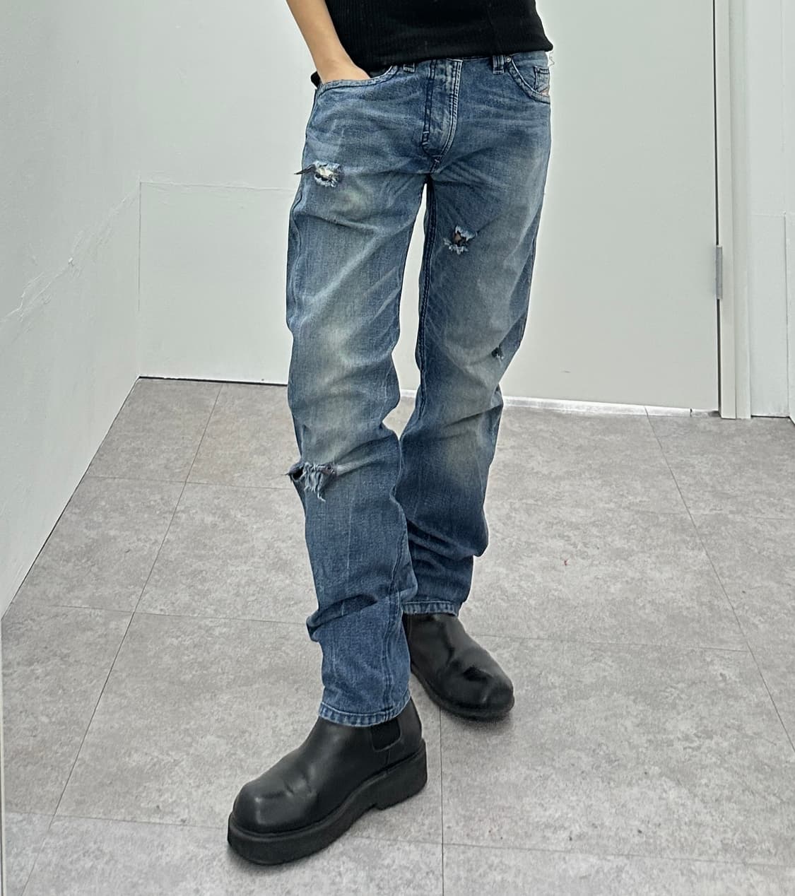 Diesel denim destroyed jeans 상품이미지8