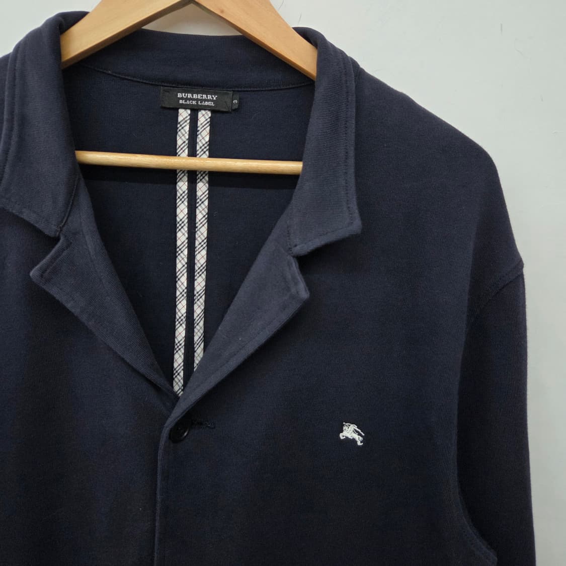 버버리 블랙 라벨 네이비 가디건 남L 상품이미지3