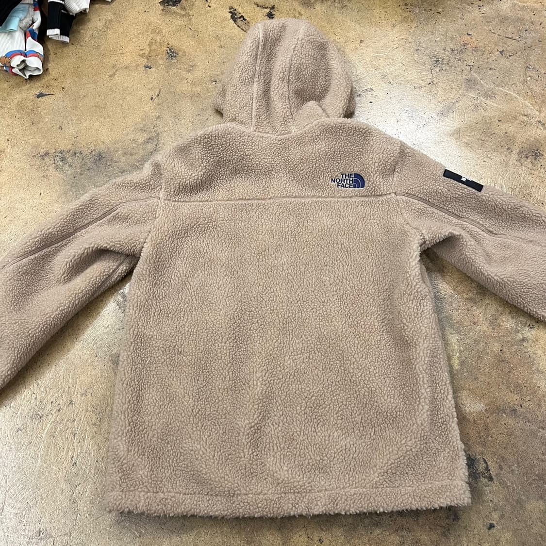 [정품/90] 노스페이스 후리스 후드 집업 베이지 b8 상품이미지4