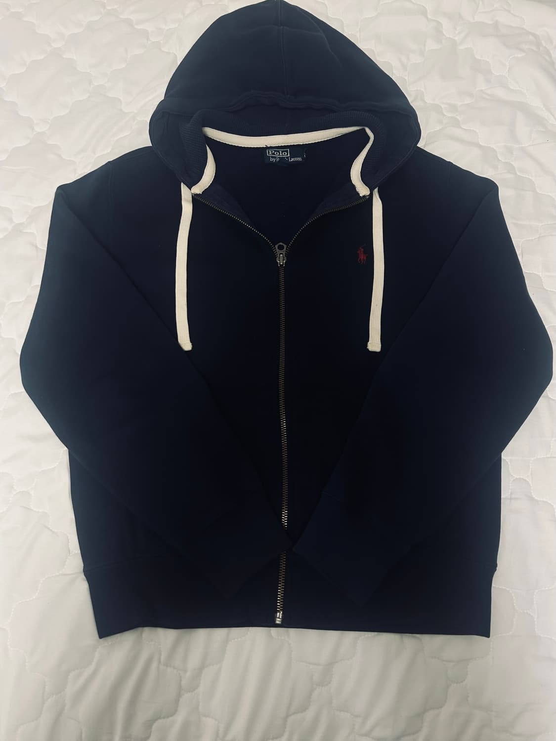 폴로 후드집업 네이비 상품이미지1