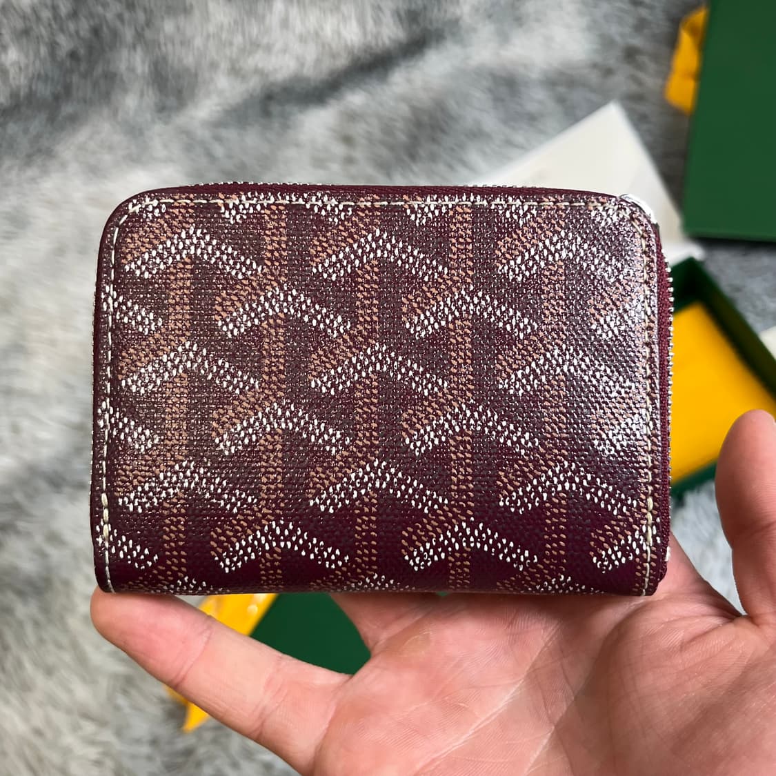 고야드 마티뇽 미니 버건디 급처 상품이미지2