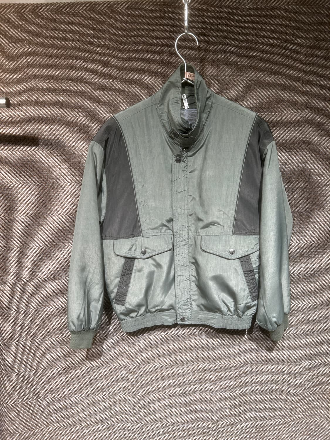 애프터 임프레션 투톤 패널 해링턴자켓 상품이미지1