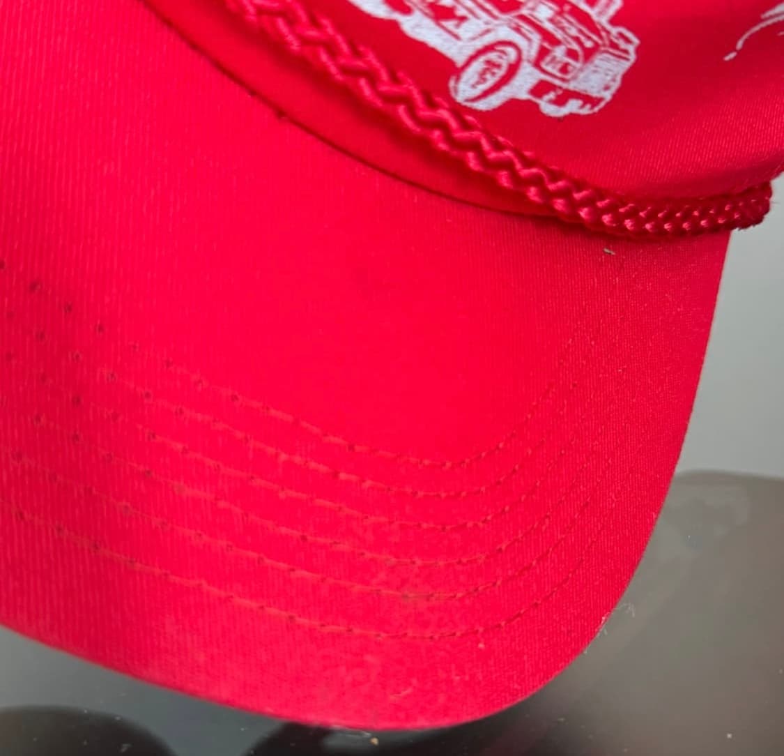 USA A&B TRUCKING INC 레드 빈티지 트러커캡 상품이미지9