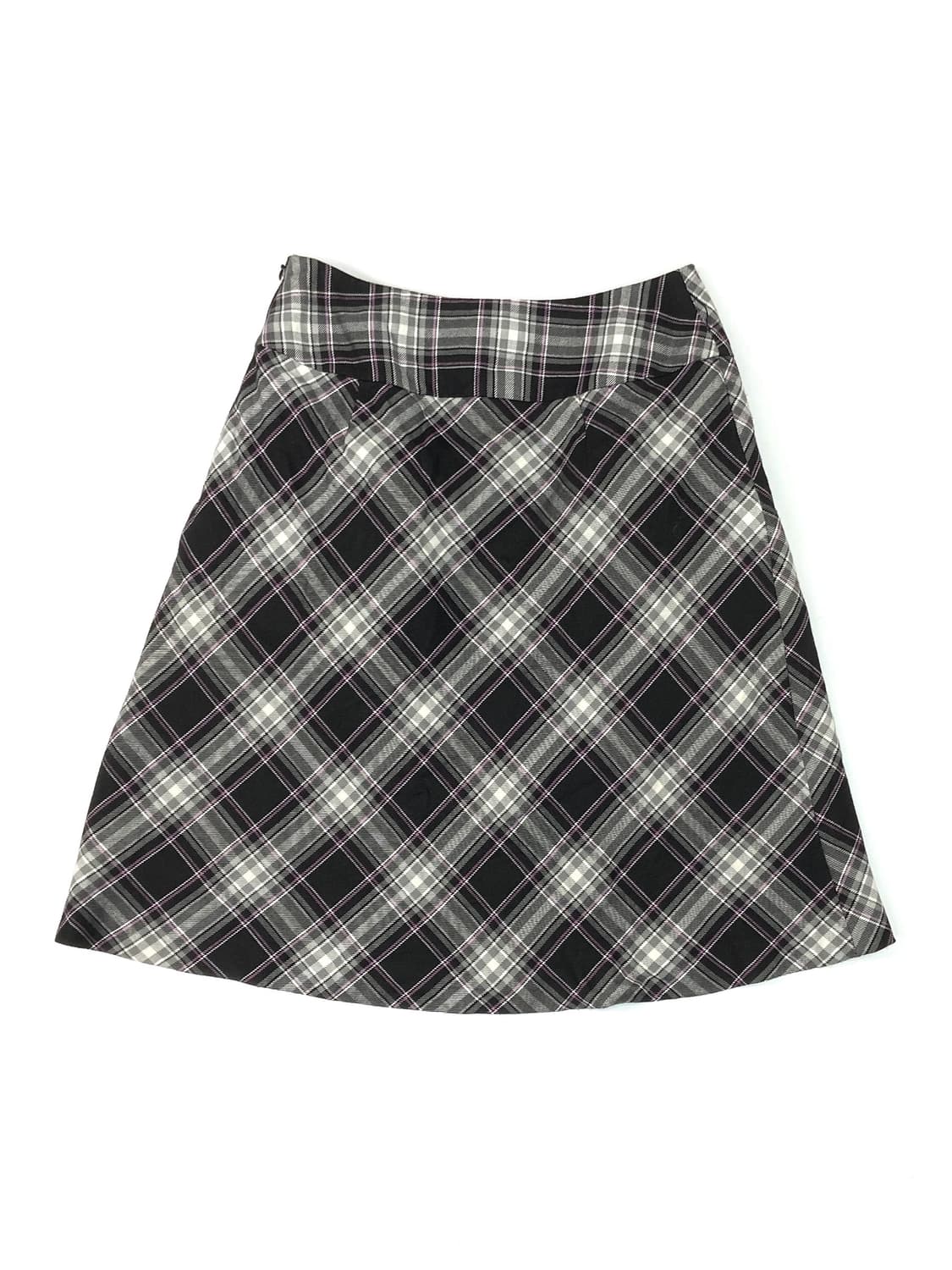 Image Black Check Skirt 상품이미지4