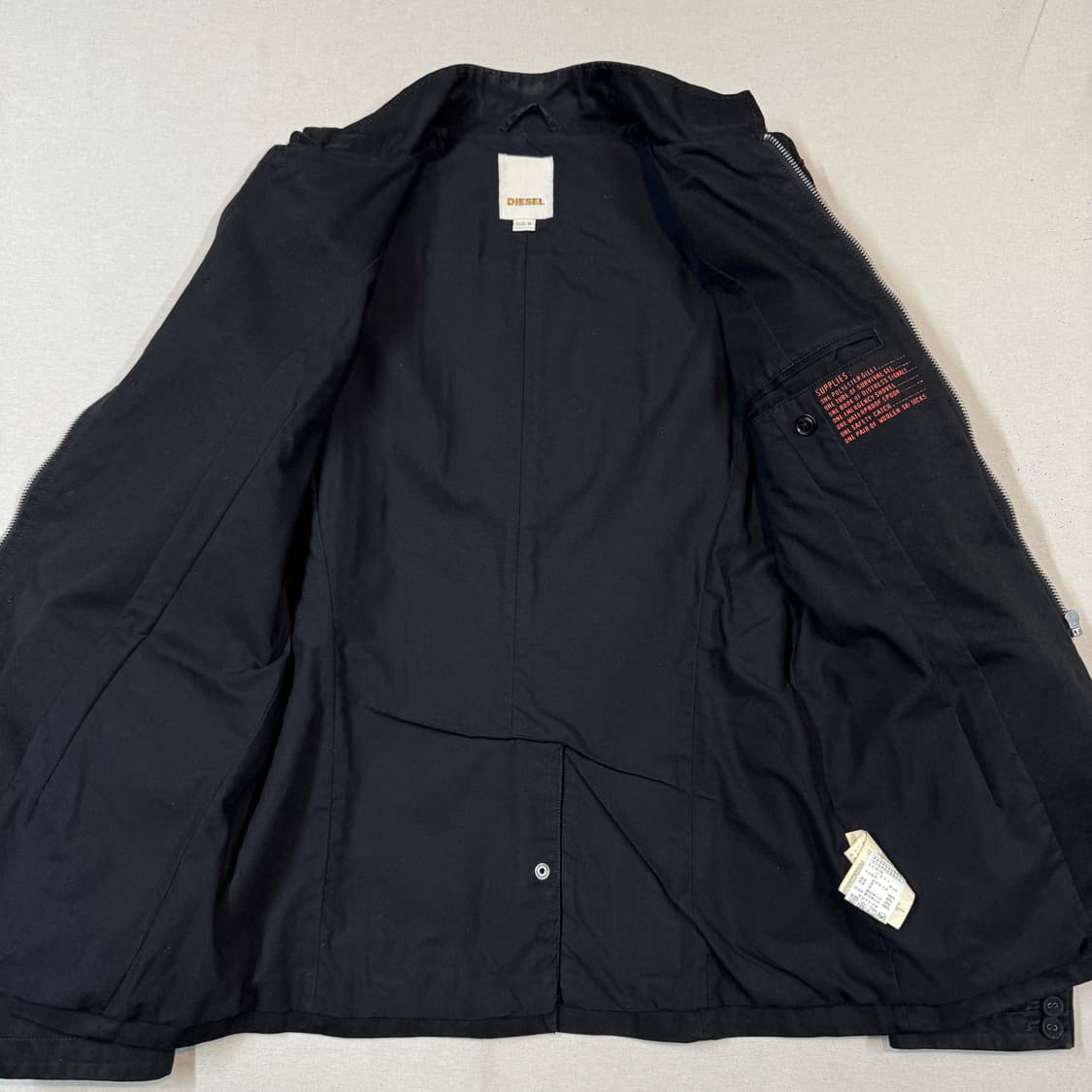 M) 디젤 Diesel 10ss 알케미 라인 버클 넥 자켓 상품이미지5