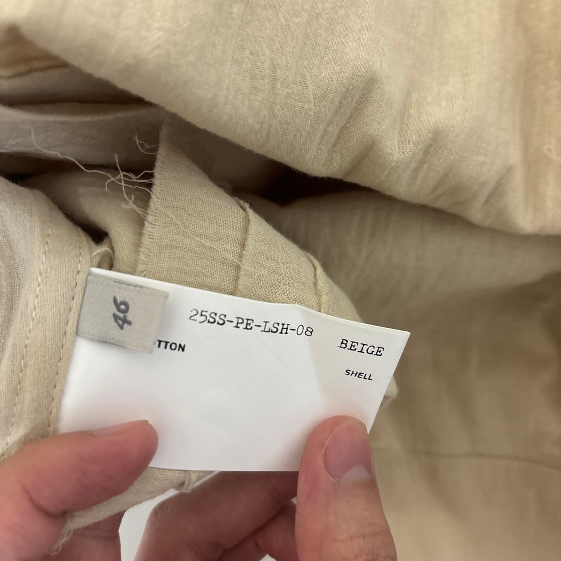 프로페서이 차이나카라 셔츠 46사이즈 상품이미지5