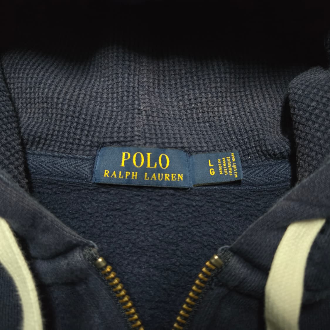 L 폴로랄프로렌 써멀 후드 집업 네이비 상품이미지3