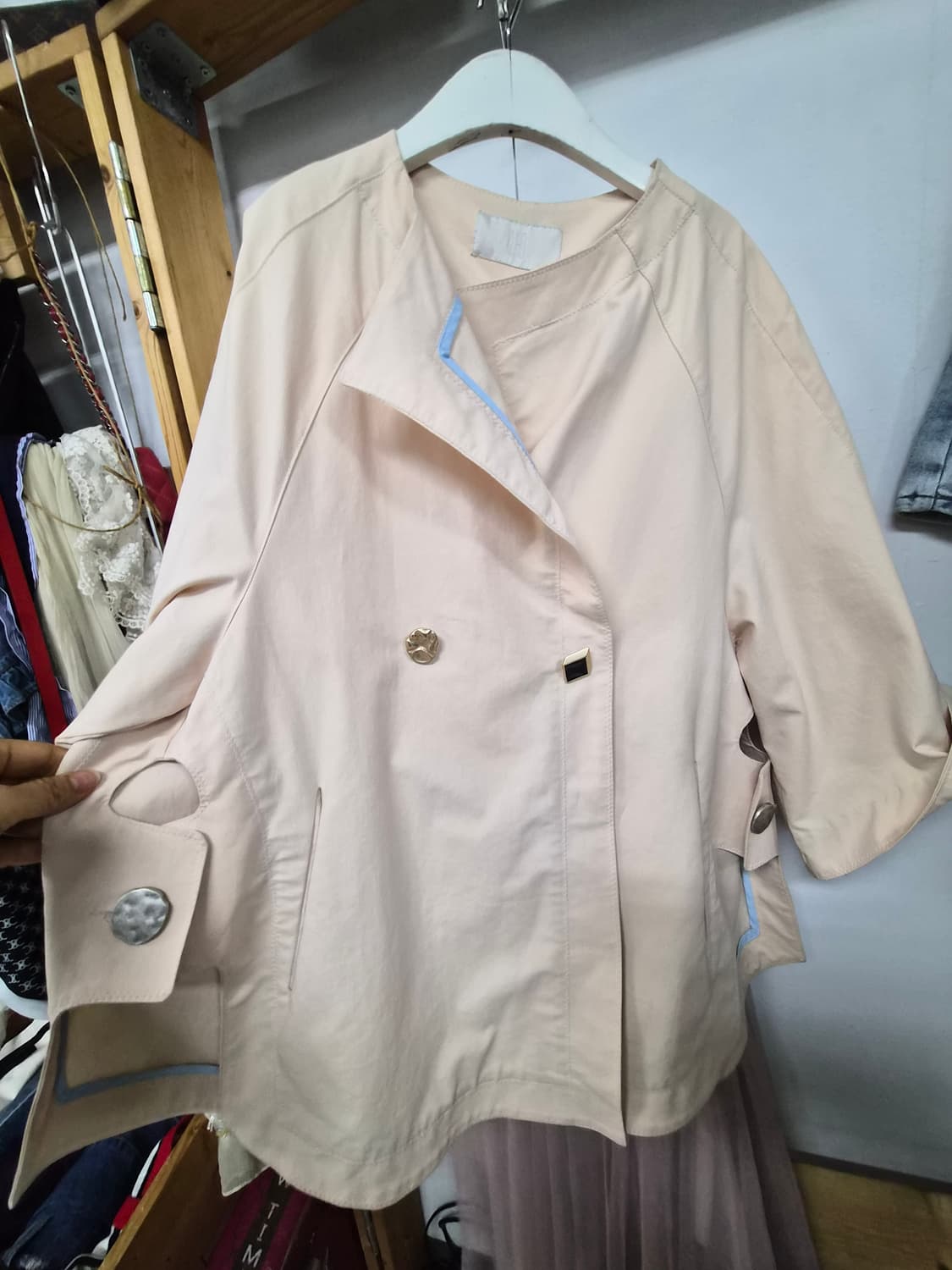 구호 아방 숏 트렌치 상품이미지5