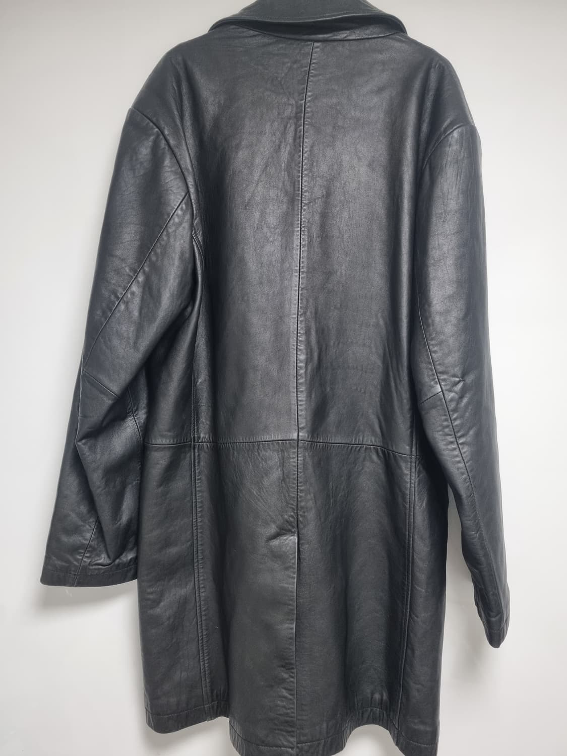 올드갭 느낌 레더 카코트 / 바나나 리퍼블릭 90s 소가죽 코트 L 상품이미지2