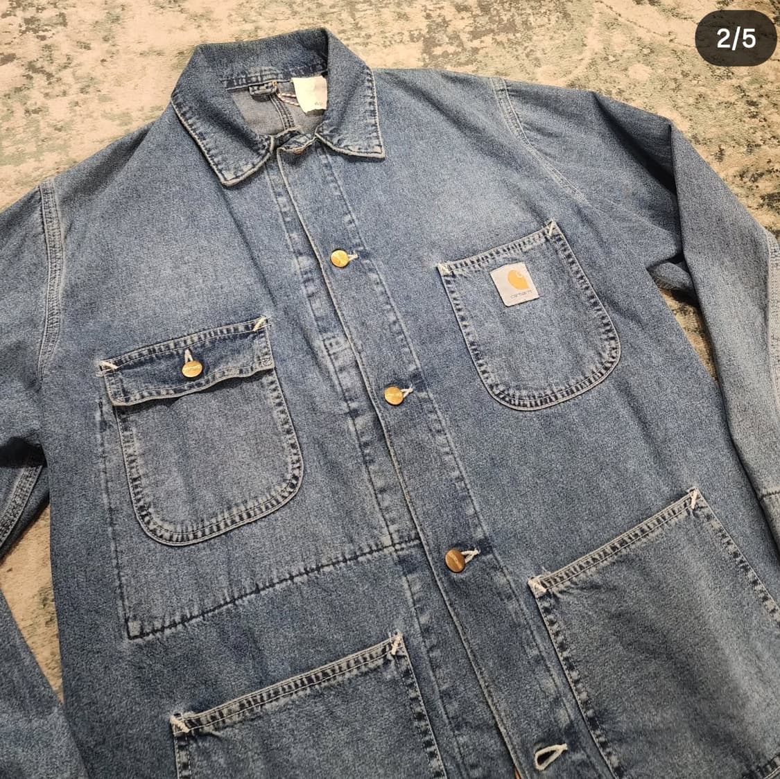 80s 오리지날 칼하트 데님커버올 상품이미지2
