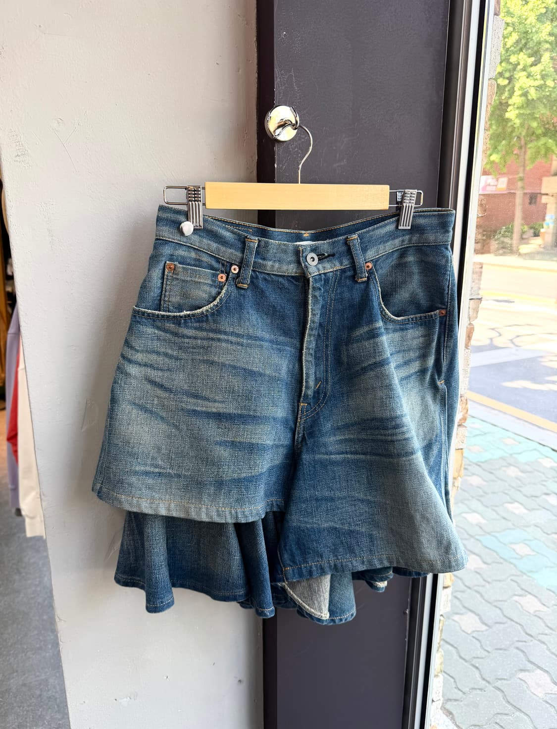 M/ 준야와타나베 10AW 플레어 데님 스커트 상품이미지2