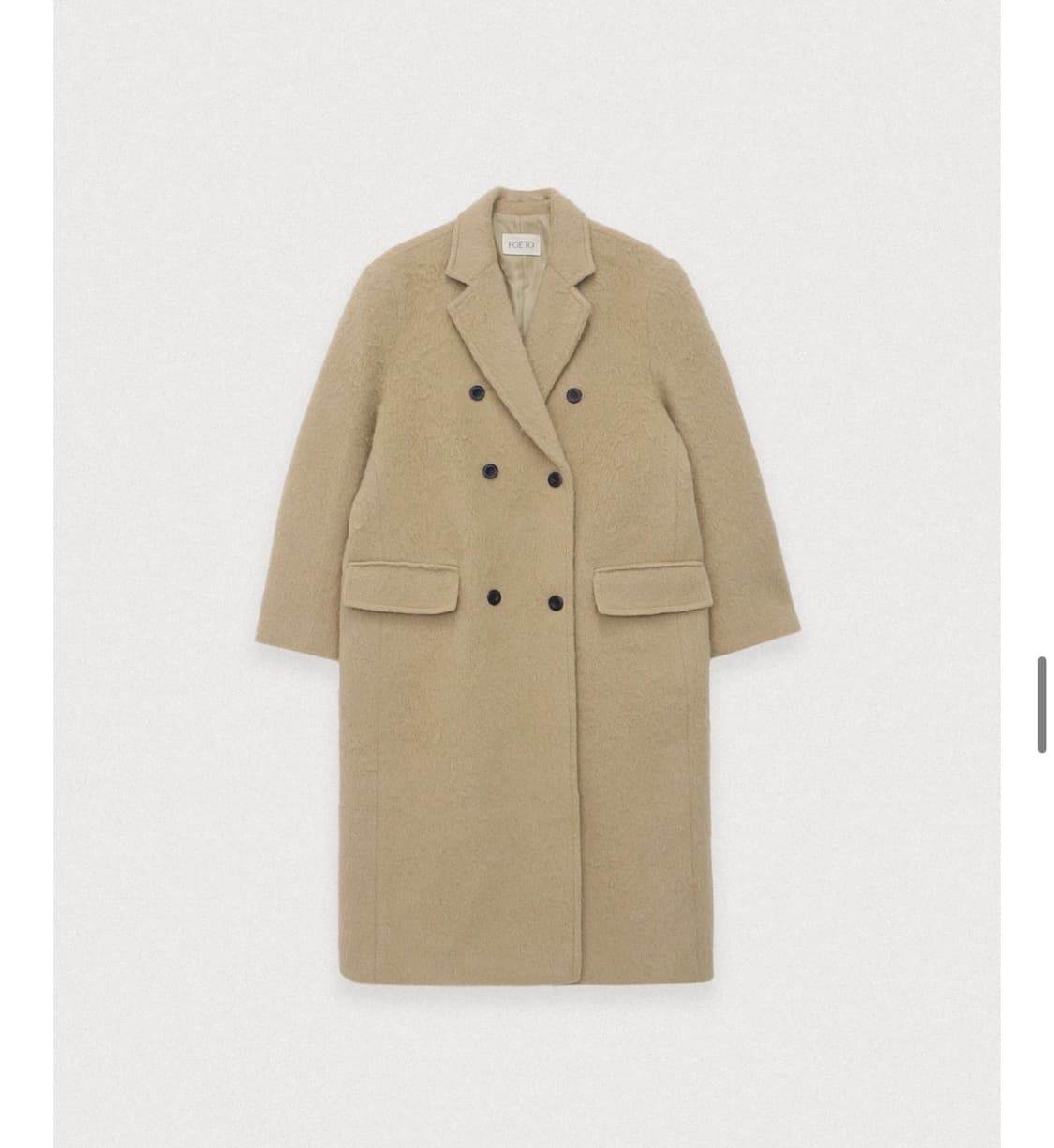 포에토 알파카 더블 코트 상품이미지3