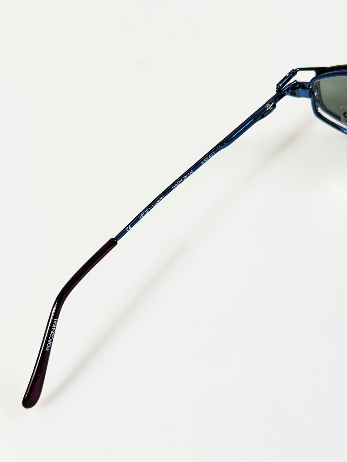 미국제 ELITE 클립온 다크블루 슬림 오벌 프레임 빈티지 안경 상품이미지8