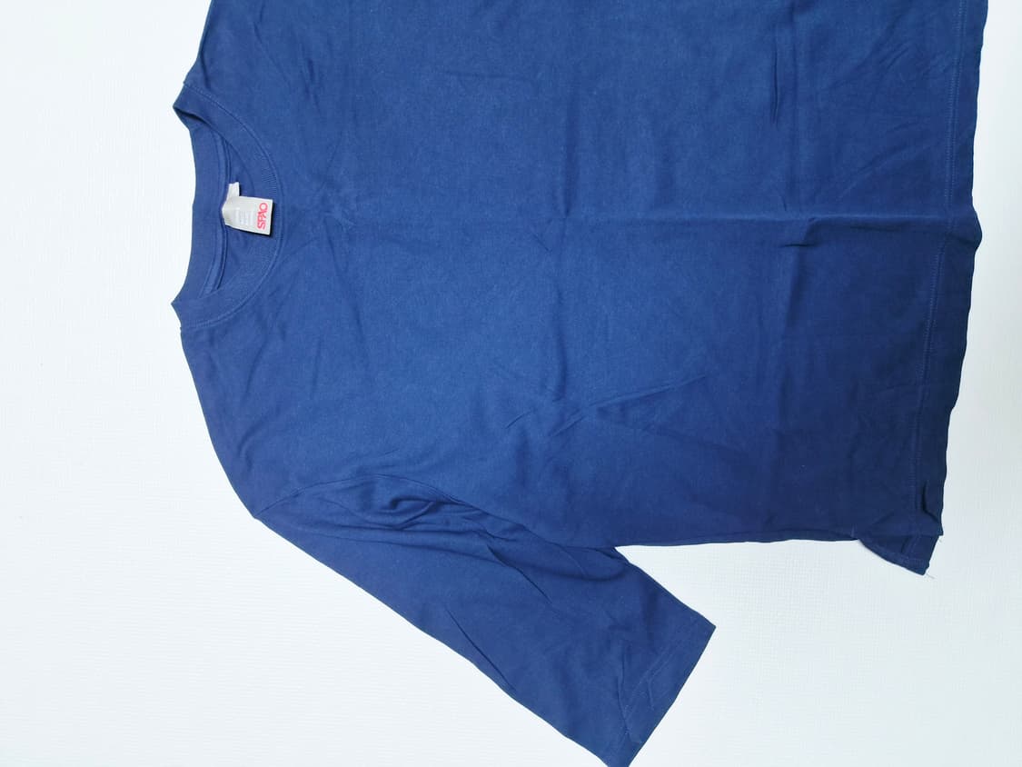 스파오 SPAO 남자 솔리드 7부 티셔츠 110 블루 상품이미지3