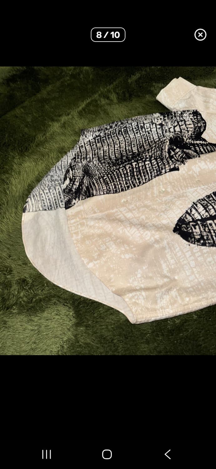 ACNE STUDIOS 아크네 스튜디오 릴렉스 핏 비스코스 하프 셔츠 상품이미지4