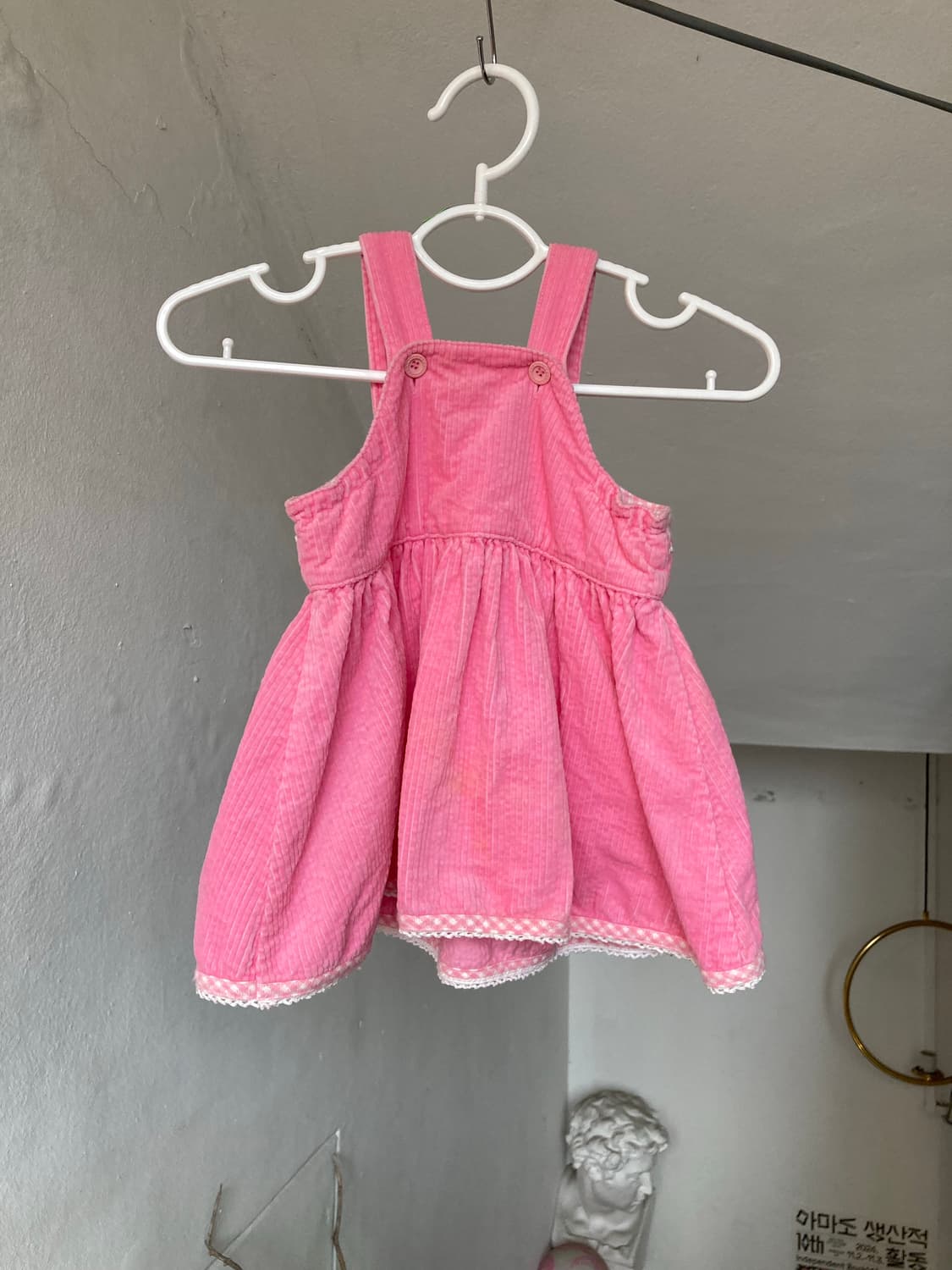 *KIDS* 핑크 골지 자수 원피스 상품이미지5