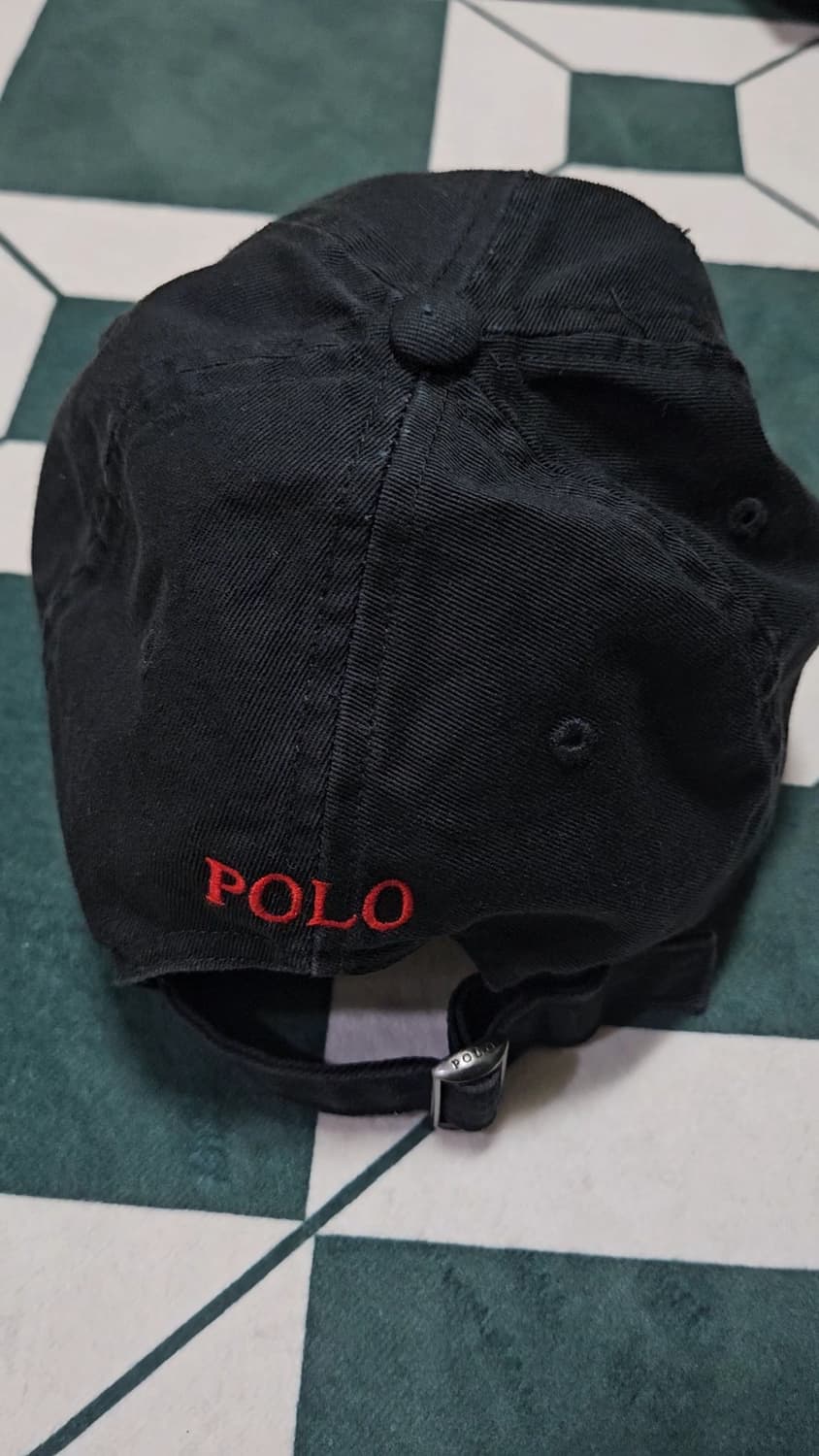 폴로 랄프로렌 코튼 치노 볼캡 블랙 상품이미지3
