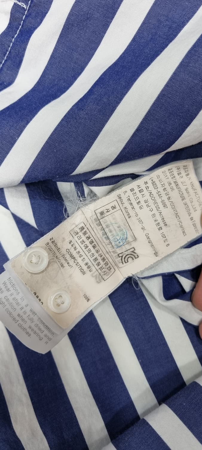 솔리드옴므 라운드 카라 스프라이트 셔츠 L _ 남성 상품이미지10