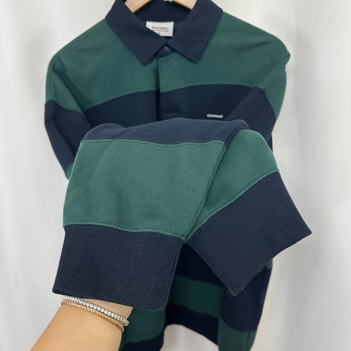   커버낫 남성 스트라이프 면티셔츠 L 100 상품이미지4