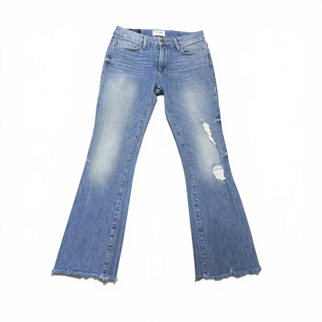 26 FRAME DENIM 프레임데님 디스트로이드 크롭 부츠컷 플레어진 상품이미지1