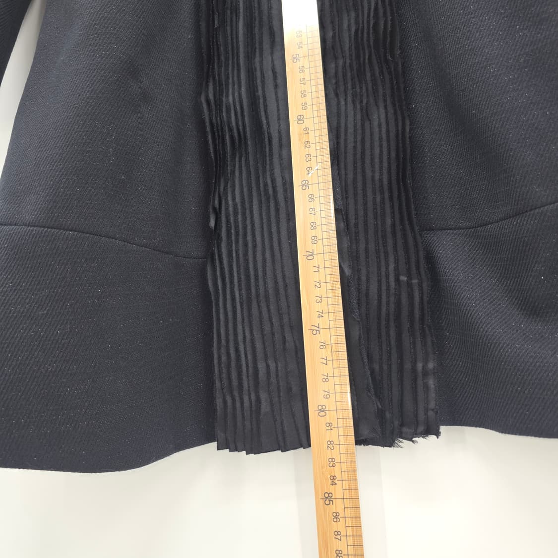 SYSTEM 블랙 프릴 간절기 코트 XS 상품이미지5