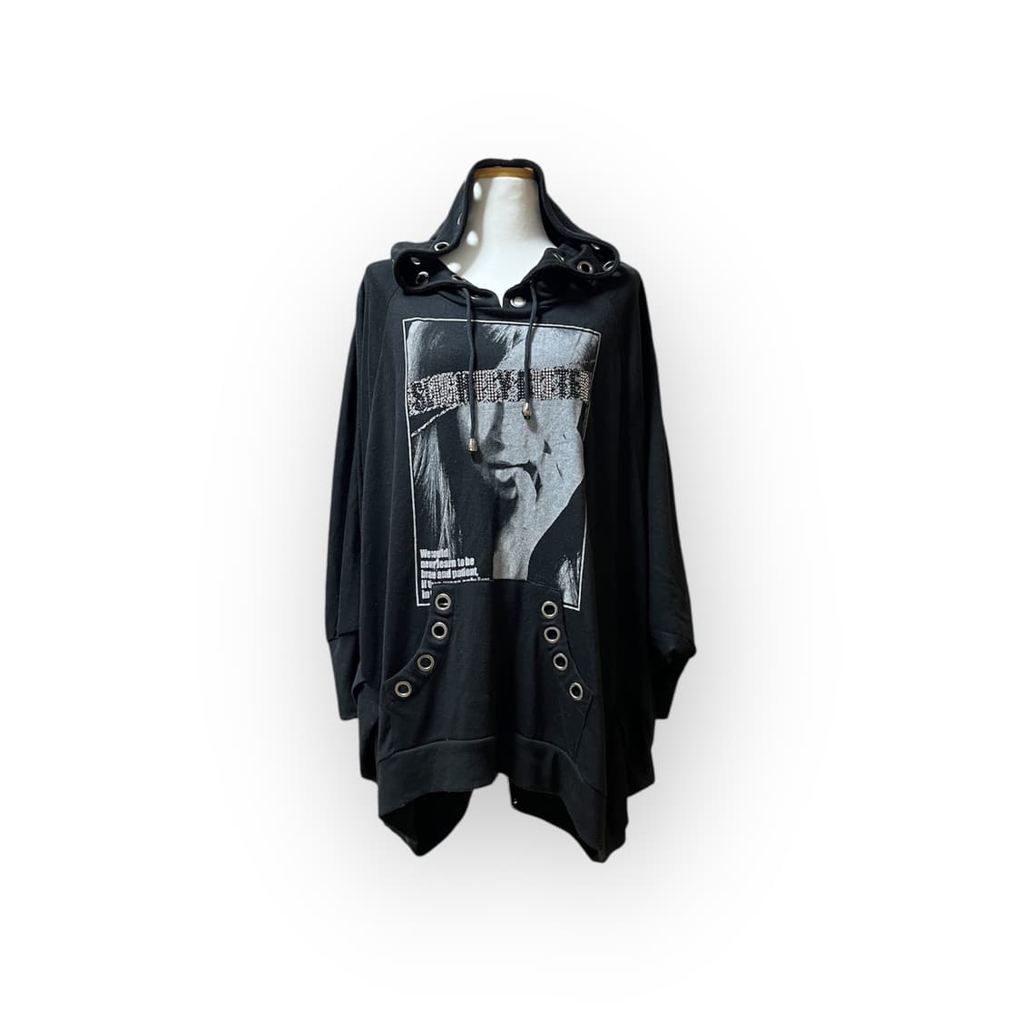 [Vintage] Rock Chic Eyelet Hoodie Dress 상품이미지2