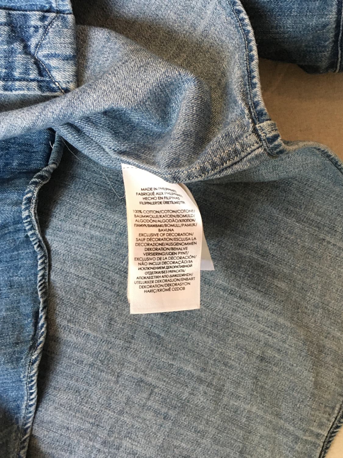 폴로 랄프로렌 자수 데님 셔츠 상품이미지6