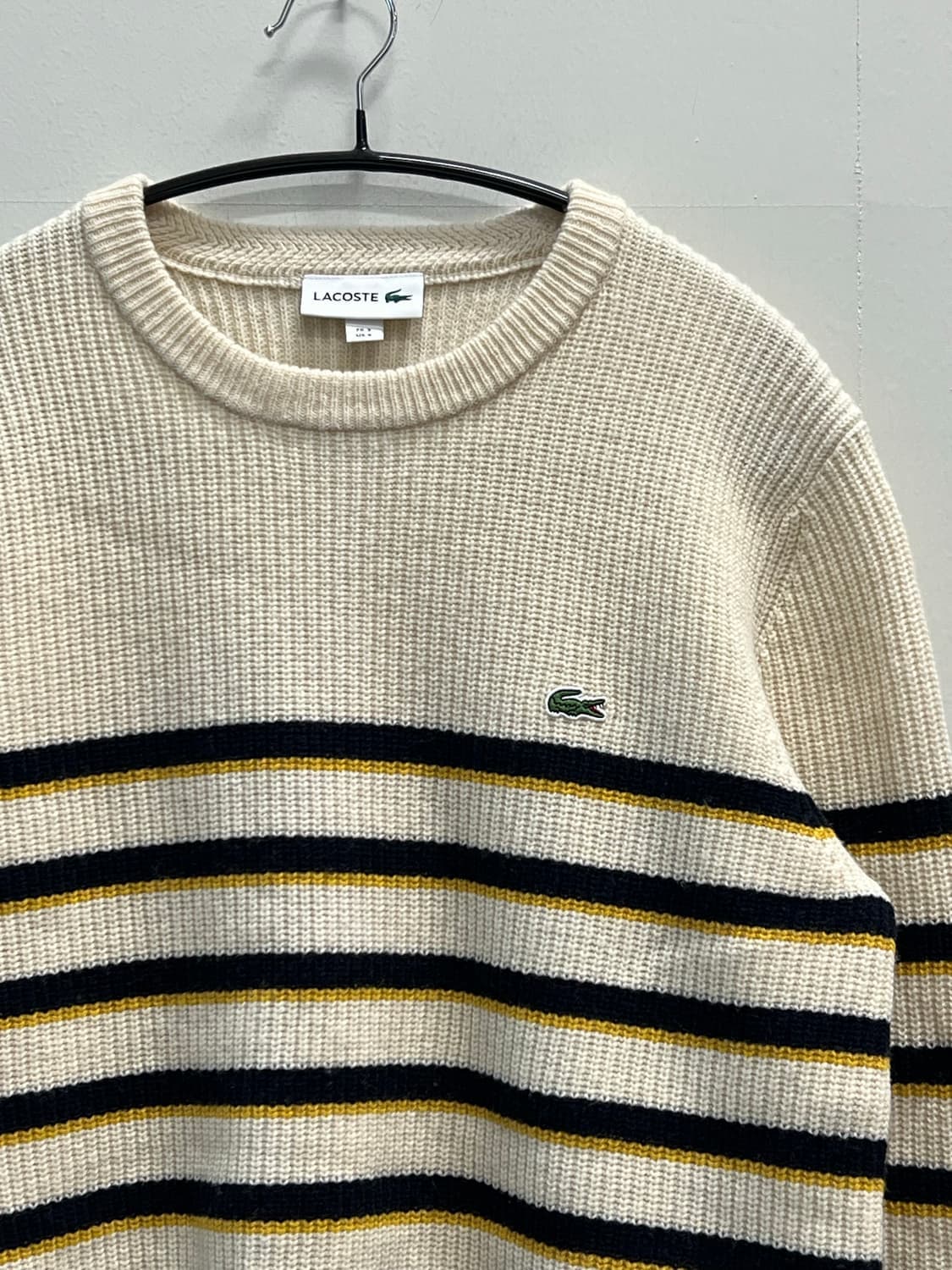 (3) 라코스테 울 스트라이프 라운드 니트 상품이미지3