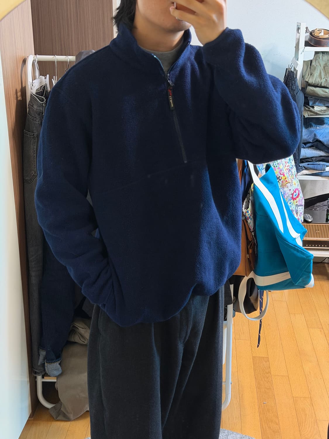 엘엘빈 플리스 하프집업 상품이미지2