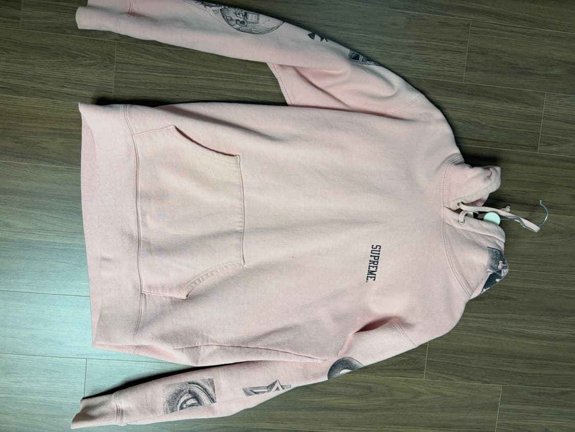 슈프림 후드티 핑크 상품이미지2