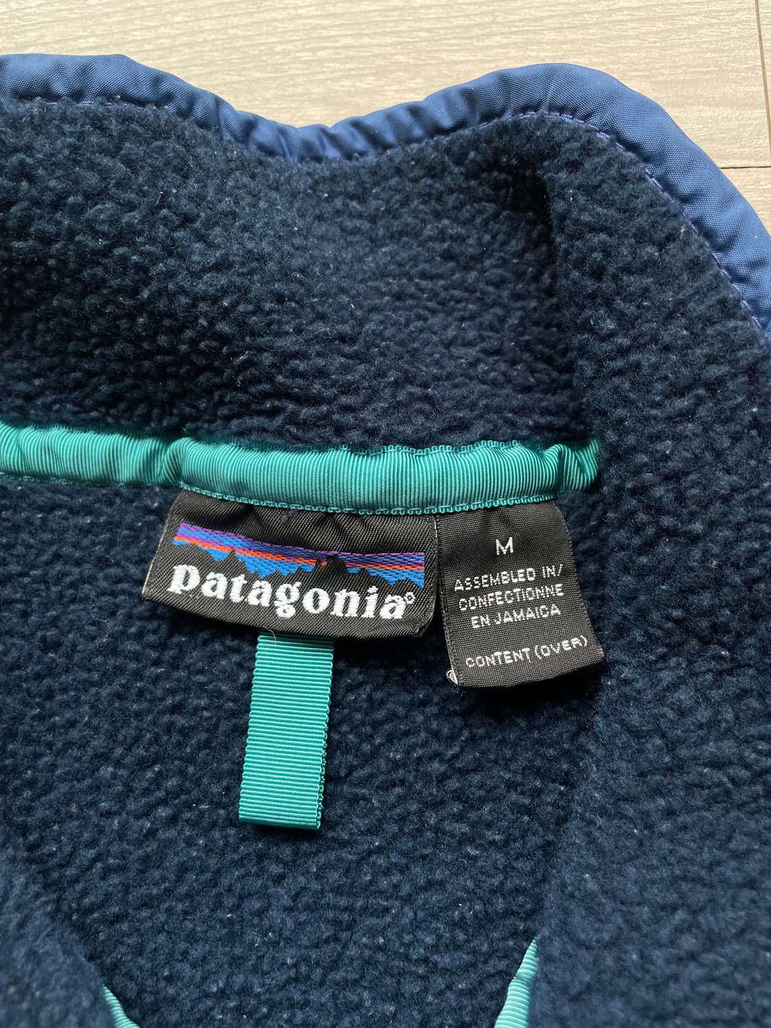 90s 파타고니아 신칠라 스노우리스 네이비 블루 눈없산 빈티지 상품이미지3