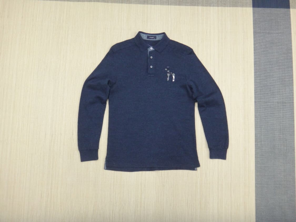 (100) HAZZYS 헤지스 남성용 카라 긴팔 티셔츠 상품이미지1