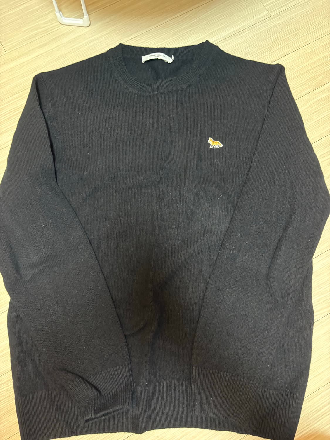 메종키츠네 블랙 니트 XL 상품이미지1