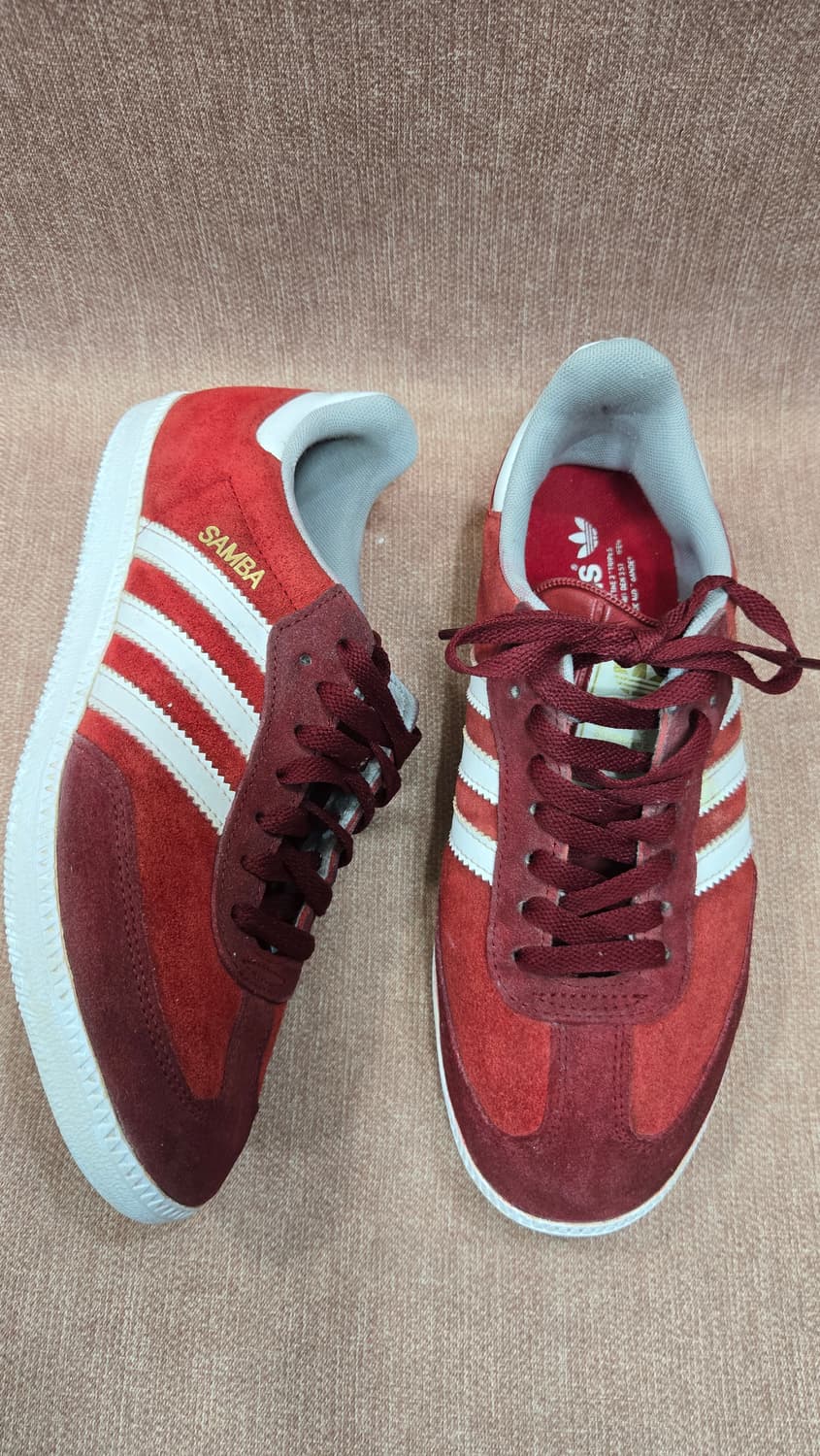 아디다스 250mm-  삼바og 레드  스웨이드 상품이미지1