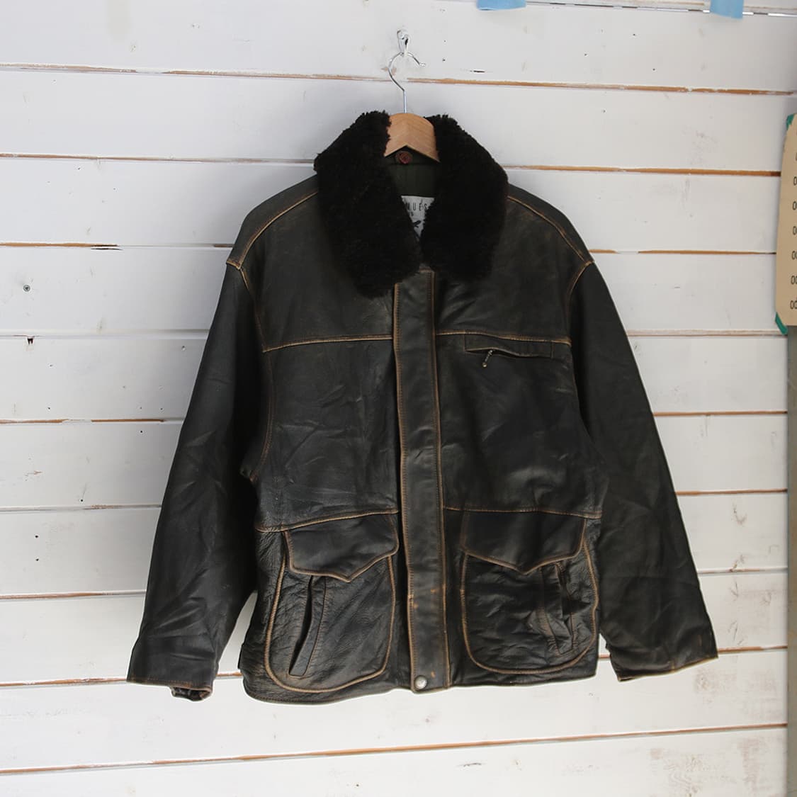 (착용컷) LES MUES 레더 자켓 (남성용 103) 상품이미지1