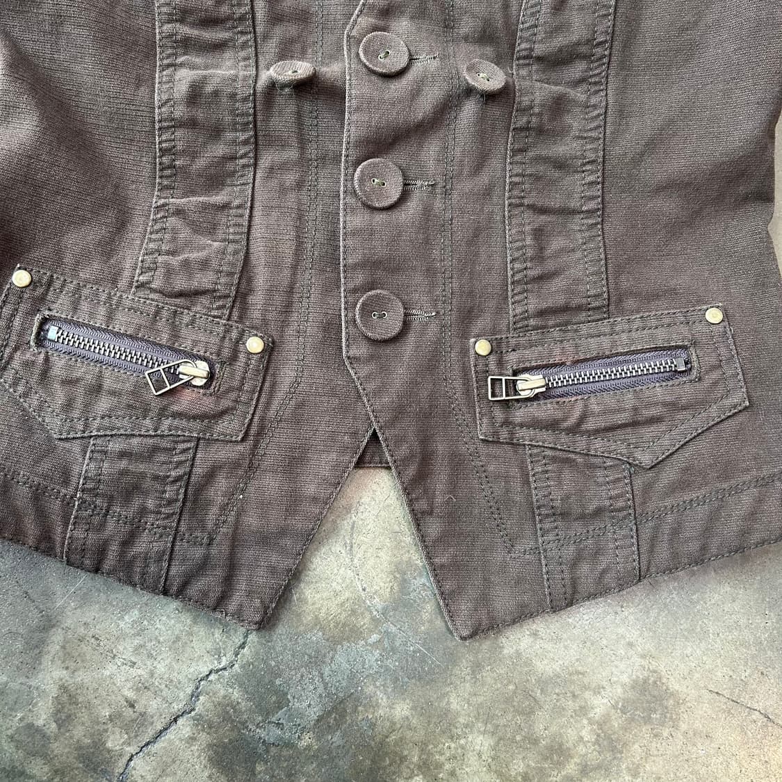 Cynical 브라운 트렌스폼 크롭 자켓 상품이미지7