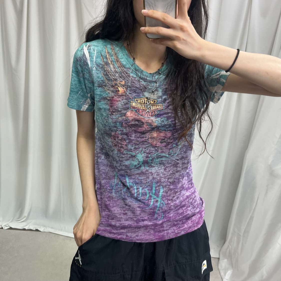 Harley davidson mint tie-dye T-shirts 상품이미지3