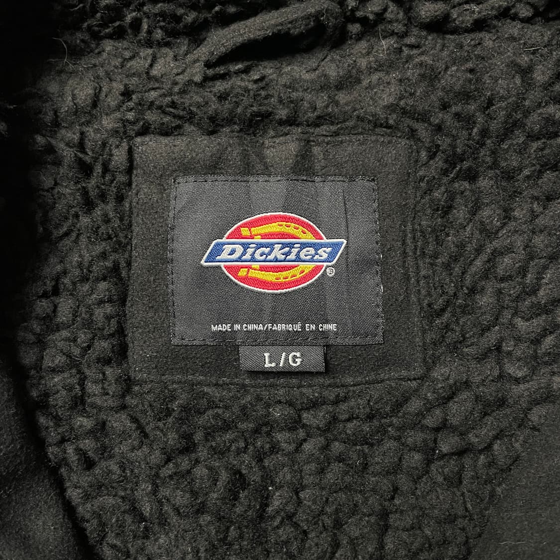 DICKIES 디키즈 빈티지 블랙 울 셰르파 후드 집업 A00805 상품이미지9