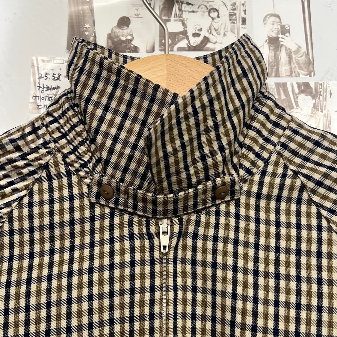 아쿠아스큐텀 울 플레이드 블루종 상품이미지3