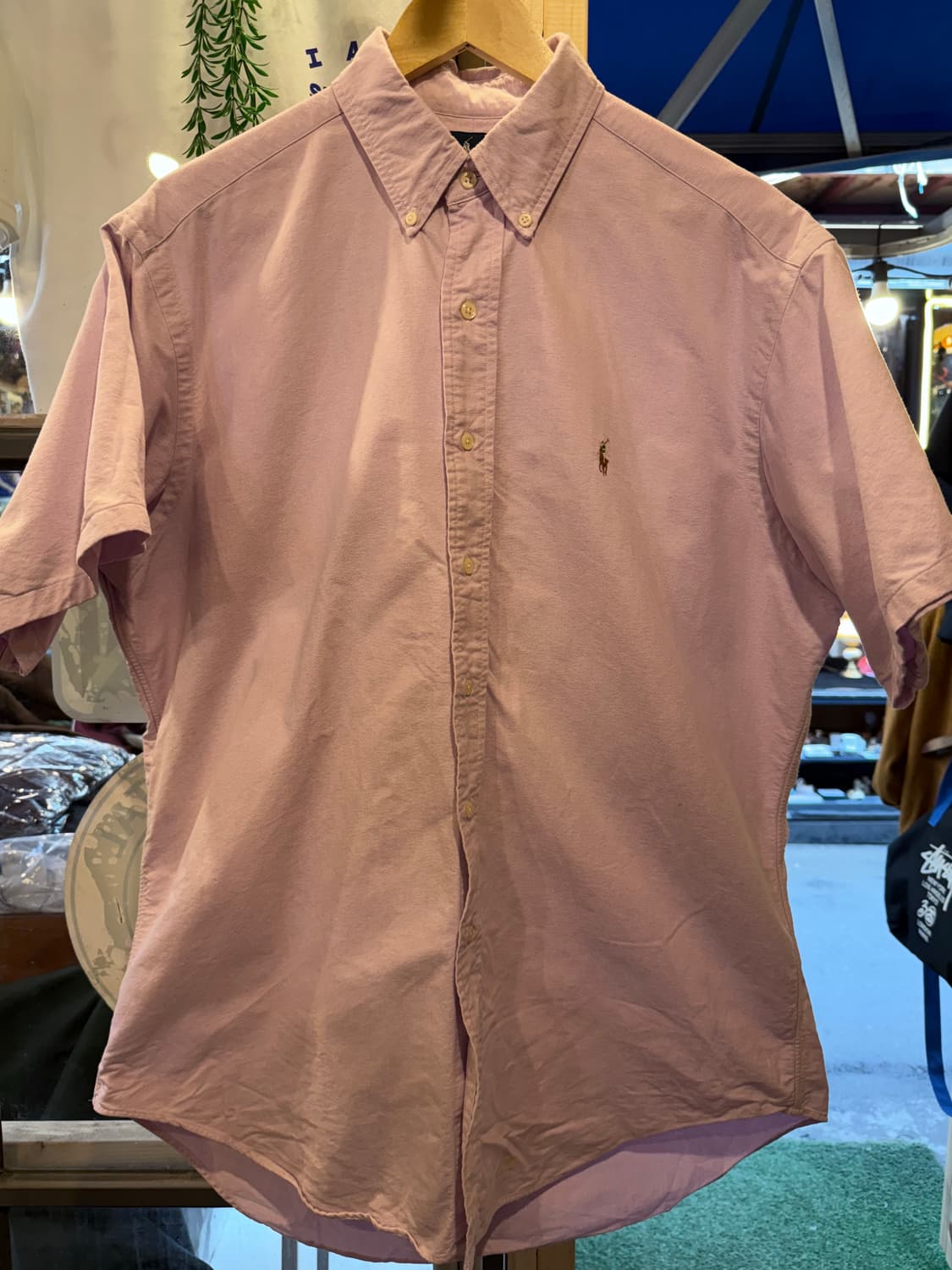 폴로 랄프로렌 멀티포니 라벤더핑크 반팔셔츠 상품이미지1