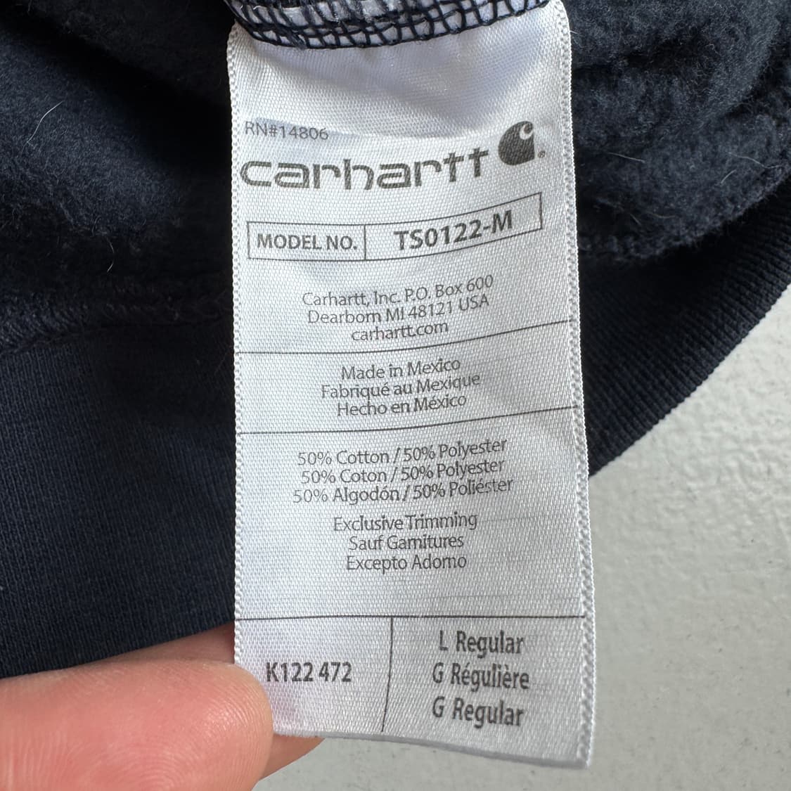 칼하트 써멀 오버핏 후드집업 상품이미지6