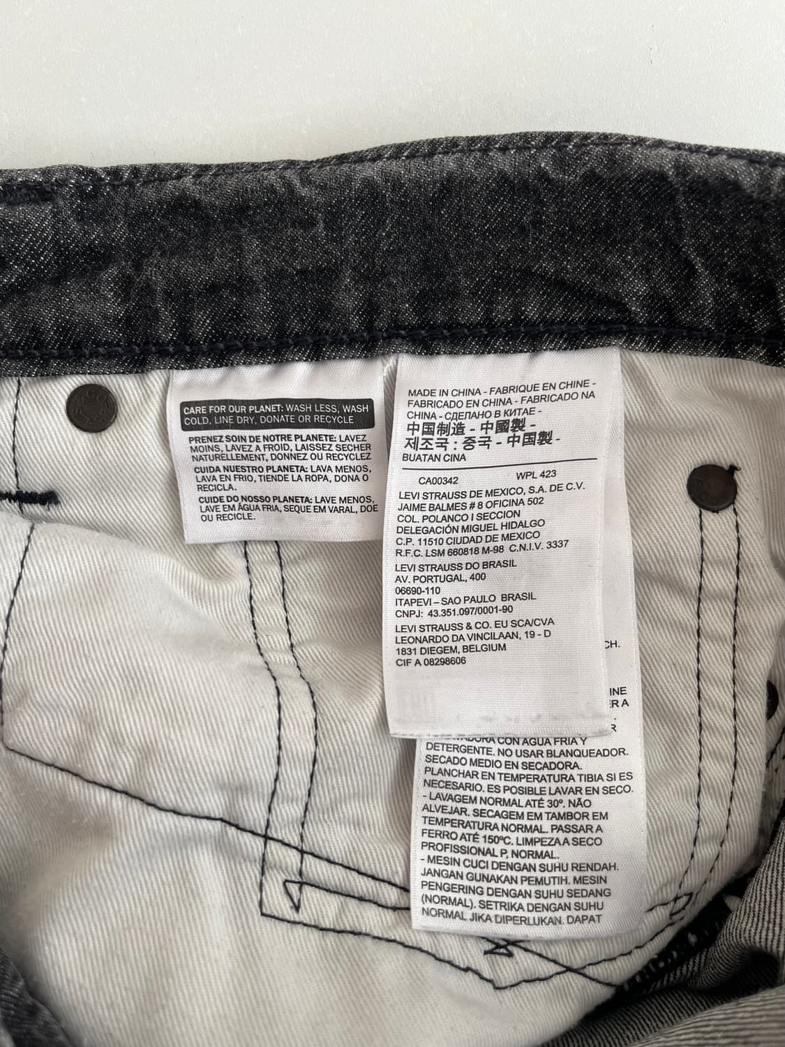 34) 리바이스 511 퍼포먼스 데님 청바지 흑청 상품이미지6