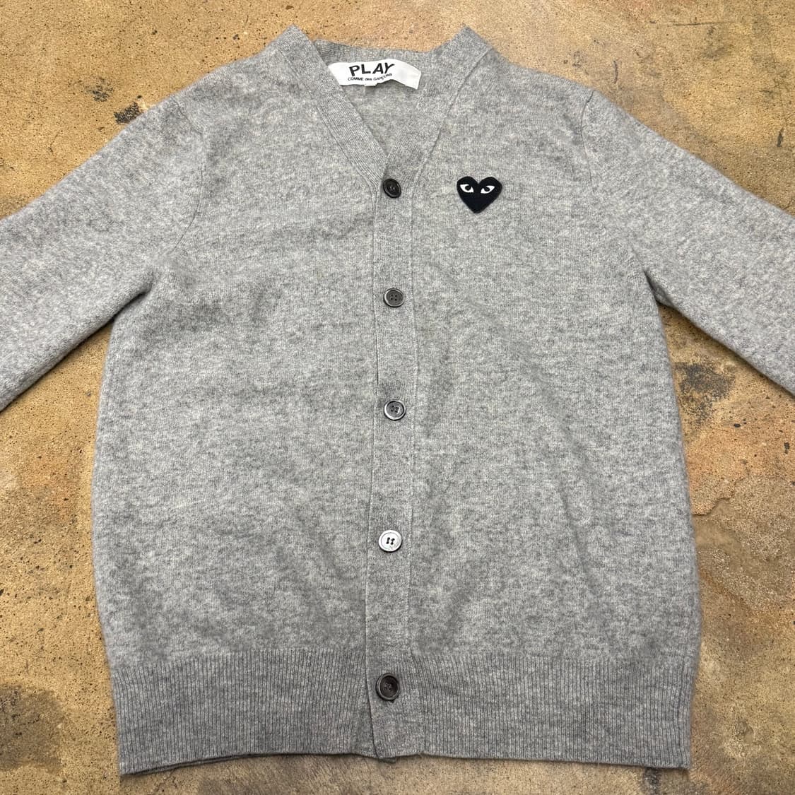 꼼데가르송 그레이 가디건 상품이미지3