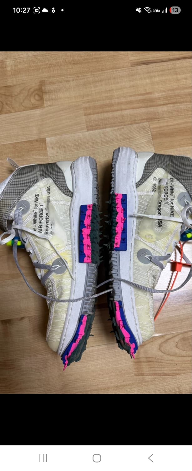 나이키 x 오프화이트 에어포스1  280mm 상품이미지3